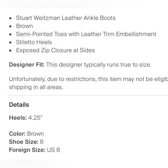 Brown Stuart Weitzman Brown leather boots size 8 - Picture 6 of 6